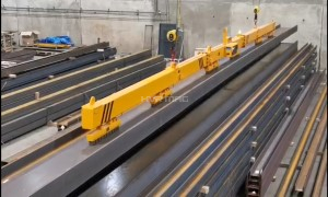 Structural Steel Material Handling with Electro Permanent Magnet Beam  | HVR MAG