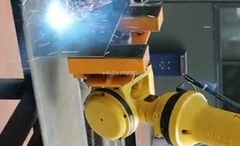  Handling Sheet Metal Part with Magnetic Gripper in Robotic Welding Line