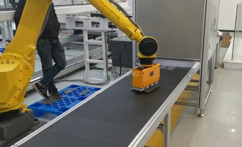 Unloading & Sortation of Sheet Metal Cut Parts with Robotic Arm Gripper