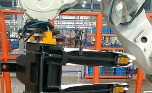 Magnetic Pick and Place of Fork Carriage - Magnetic Gripper on ABB Robot