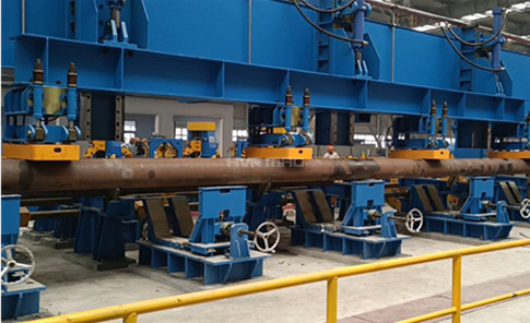 Electro Permanent Magnet Gripper Lifting Steel Pipes on Gantry Robot System