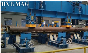 Magnet Grippers Lifting Steel Pipes on Gantry Robot System