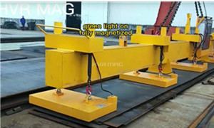Lifting 8 Sheets of Steel with Magnetic Lifting System