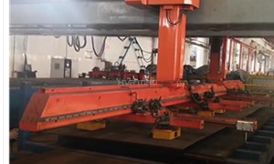 Loading Steel Sheet onto Cutting Table with Lift Magnets on Gantry Robot System