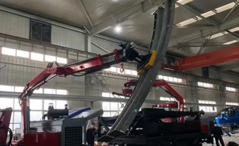 Magnet Lifters on Articulating Boom Lift