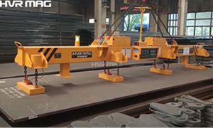 Magnetic Lifting Device Handling Thick Steel Plate, See How It Work?