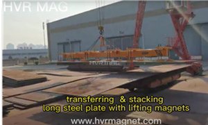 Steel Plate Lifting Magnets Unloading & Stacking 13-50mm Plate