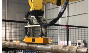 Magnetic Robot Gripper Handling Round Bar